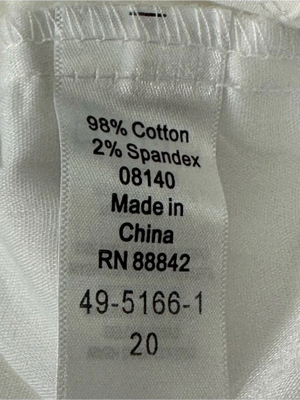ELLOS White Capris Cotton Stretch Sz 20 summer beach